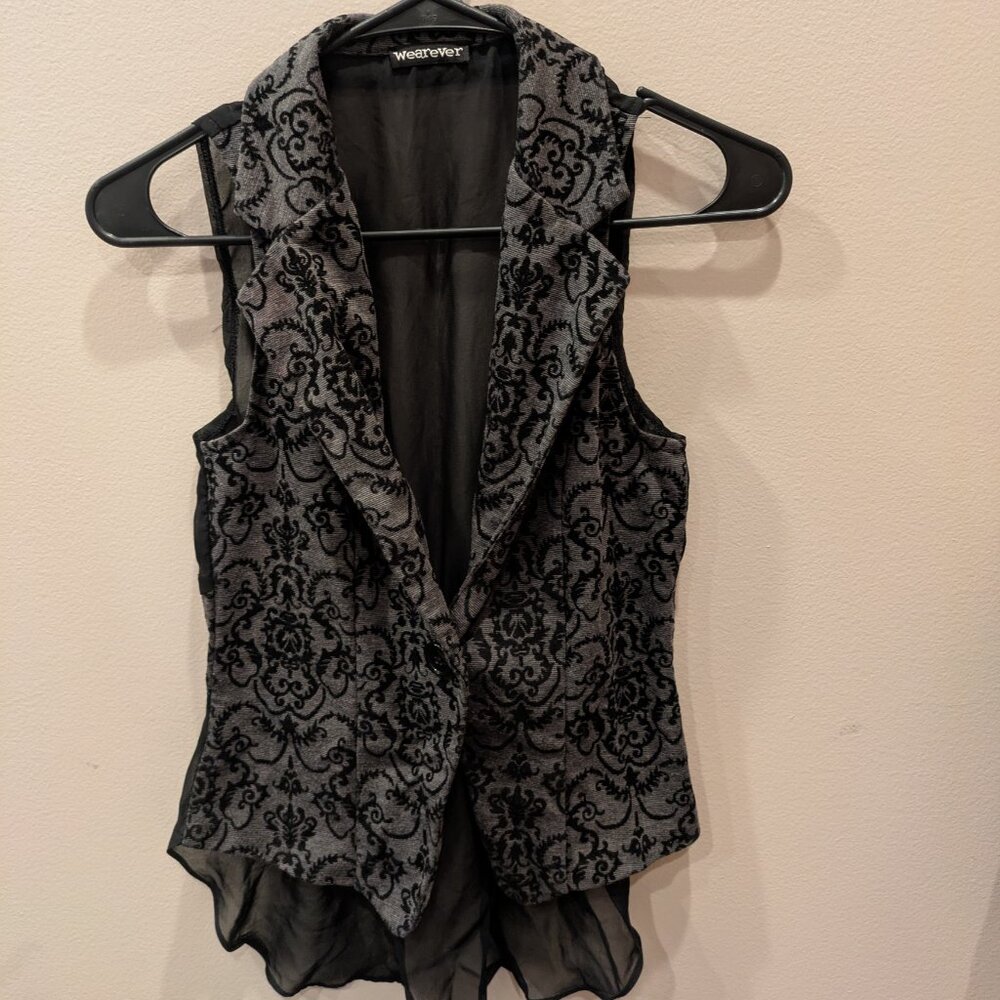 Cute Gothic Fairy core Vest
